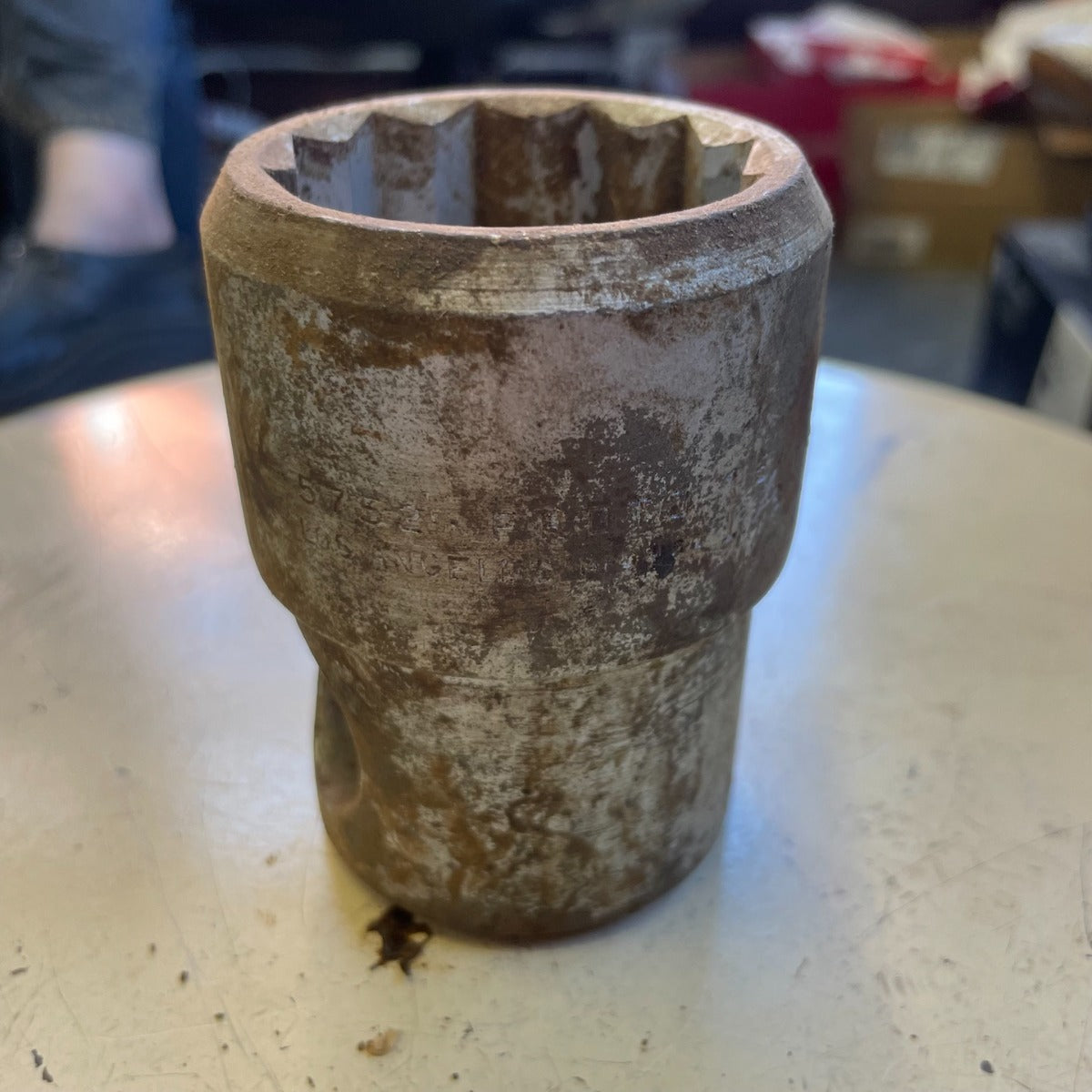 Proto Los Angeles NOS 1" Drive 1 5/8" 12 Point War Finish Socket (5752)