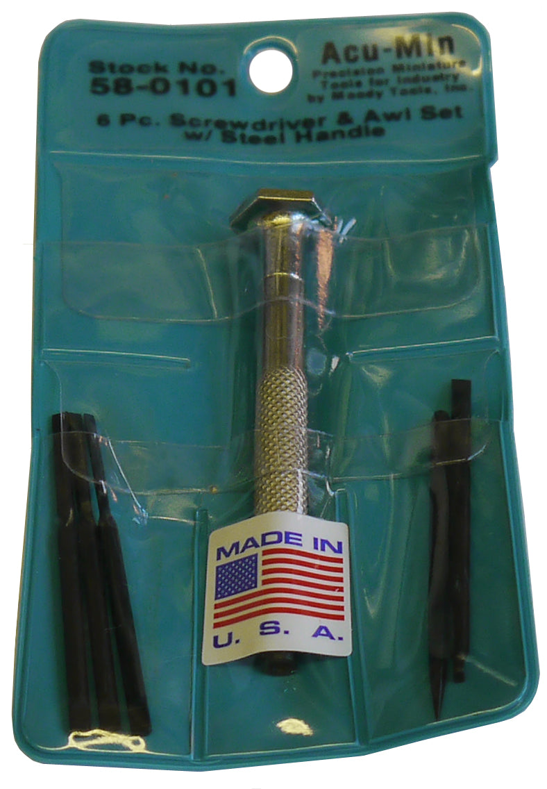 Moody 6pc Screwdriver & Awl Set (58-0101)
