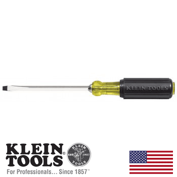 7/32" Keystone-Tip Screwdriver 3" Heavy-Duty Round-Shank (602-3)