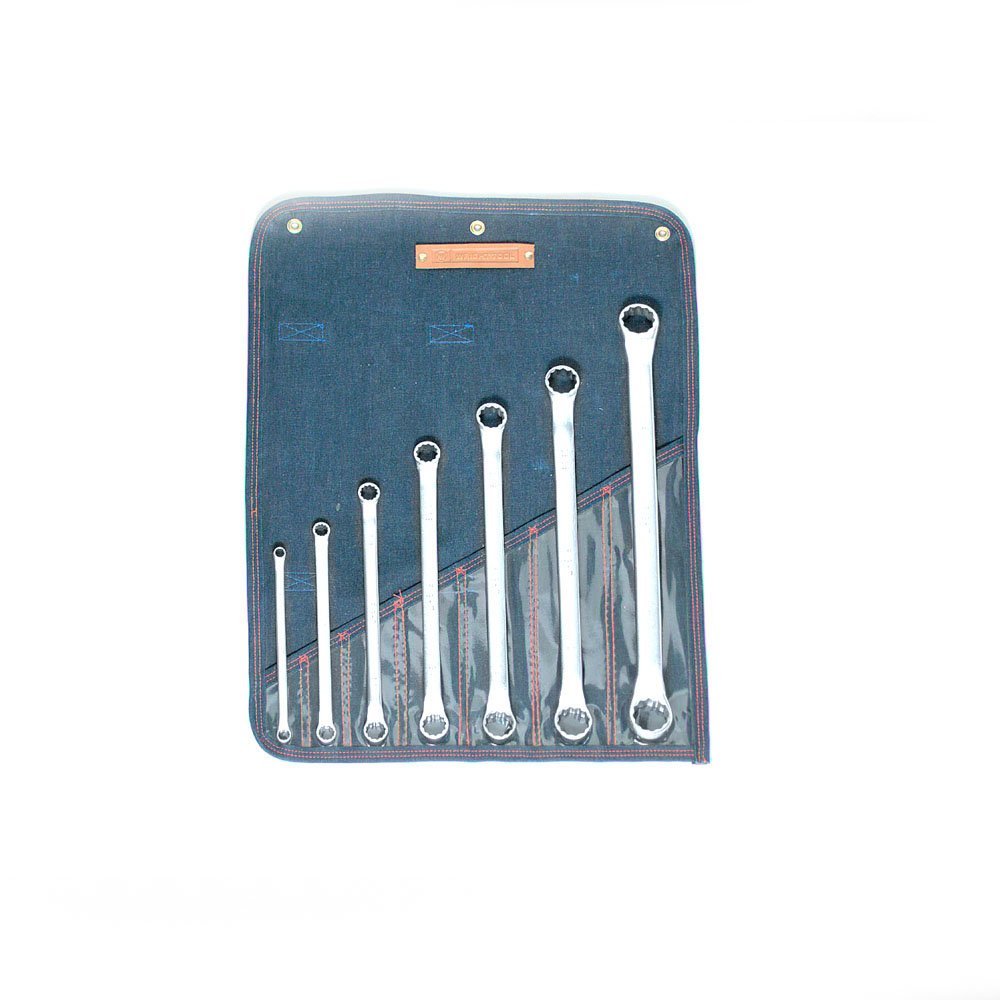 7 Piece Satin Finish Box End Wrench Set 5/16" - 1-1/8" (749WR)