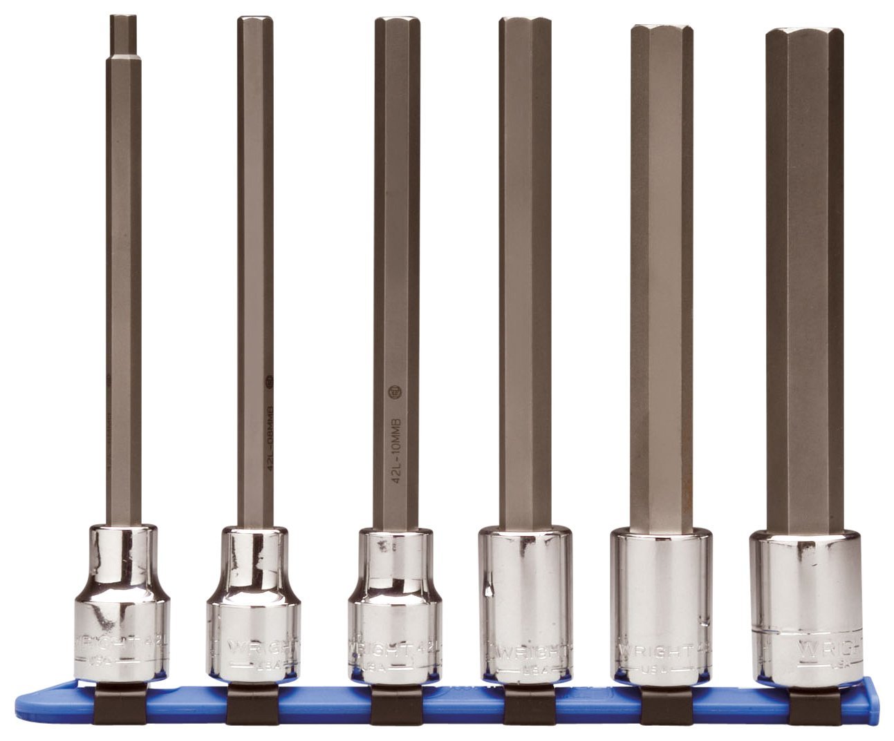1/2" Drive 6 Piece Metric Long Hex Socket Set (454WR)