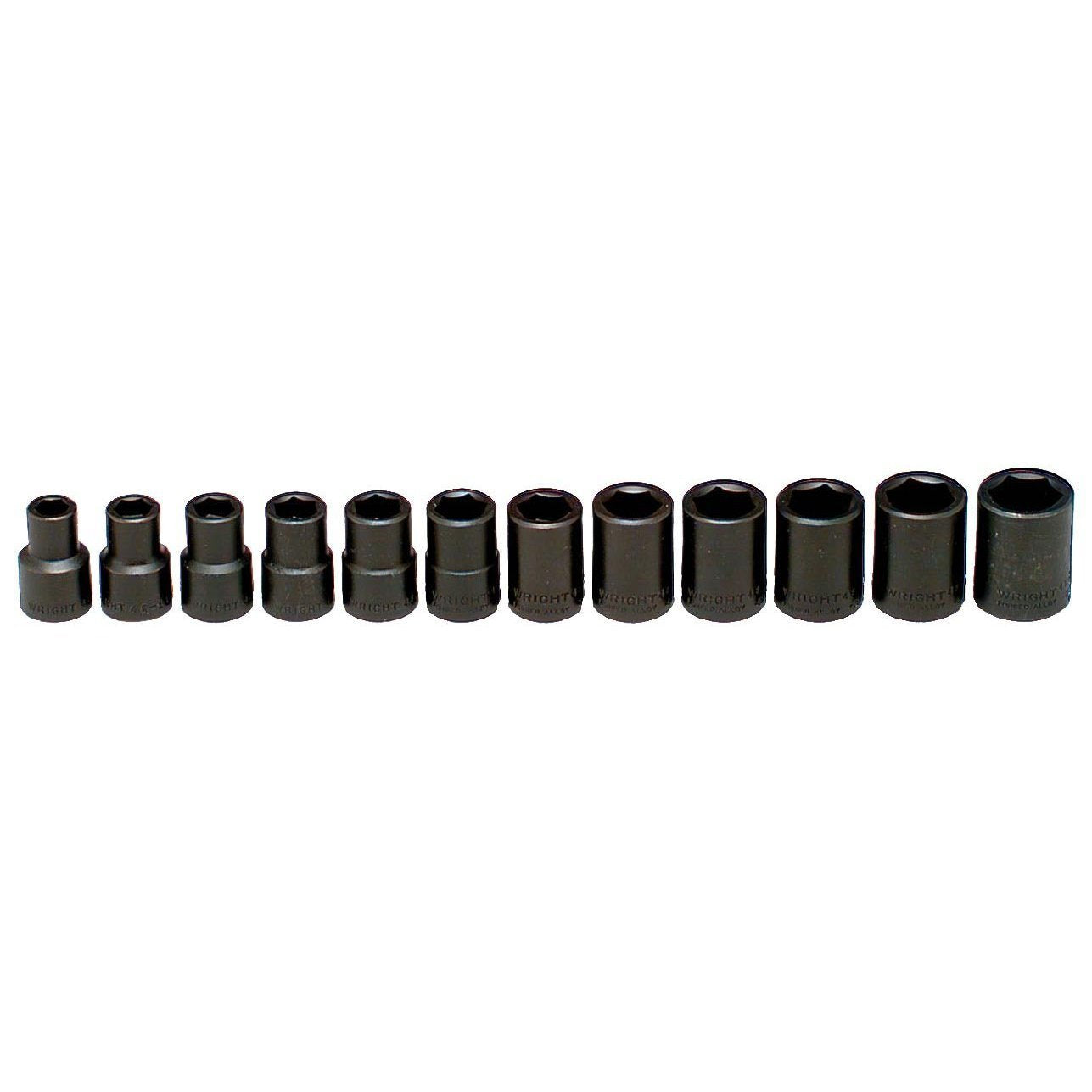 1/2" Drive 12 Piece 6 Point Standard Metric Impact Socket Set – Harry J ...