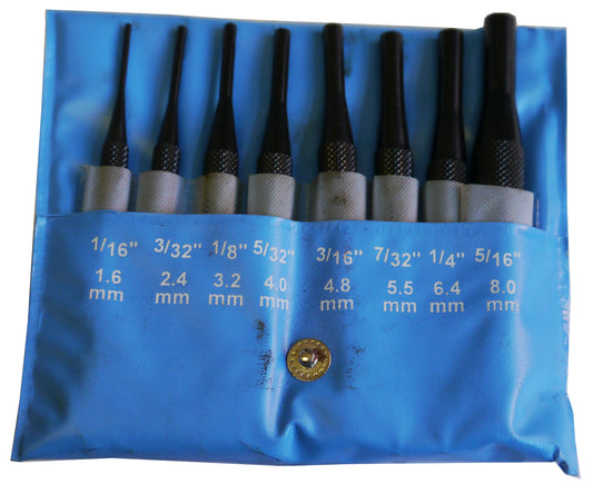 PEC 8pc Drive Pin Punch Set (6300-008)
