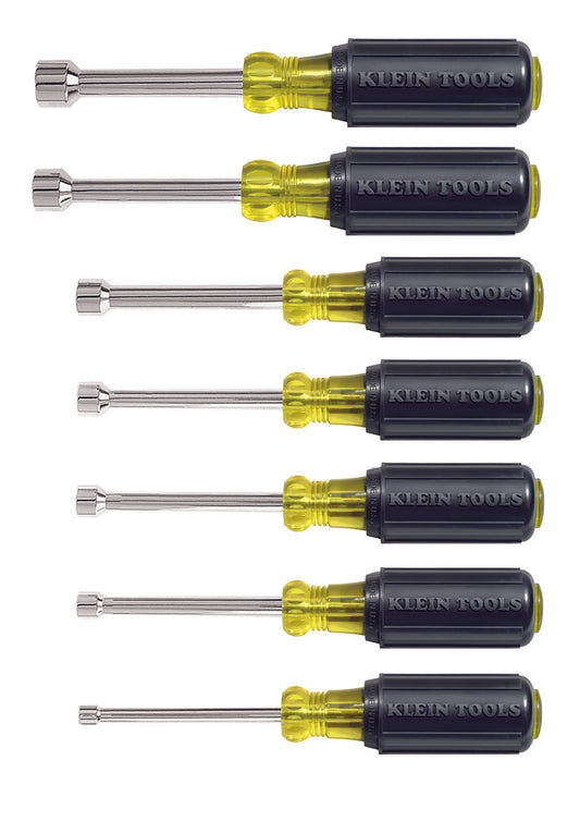 Klein 7pc Nut Driver Set - 3" (76 mm) Shafts (631-K)