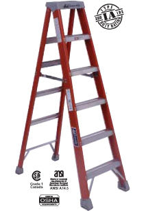 10 Foot Fiberglass Step Ladder Type 1A 300 LB Rating (371710)