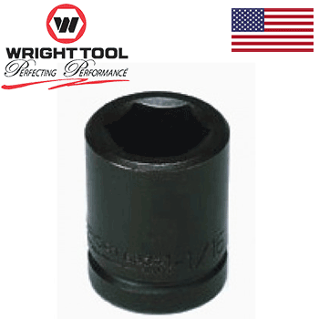 1-1/8" Wrigh Tool 8 Point Double Square Impact Railroad Sockets #6876 (6876WR)