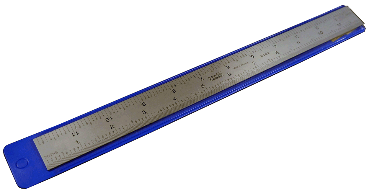 Rabone Chesterman 12" x 1" Ridgid Precision Rule (703-012)
