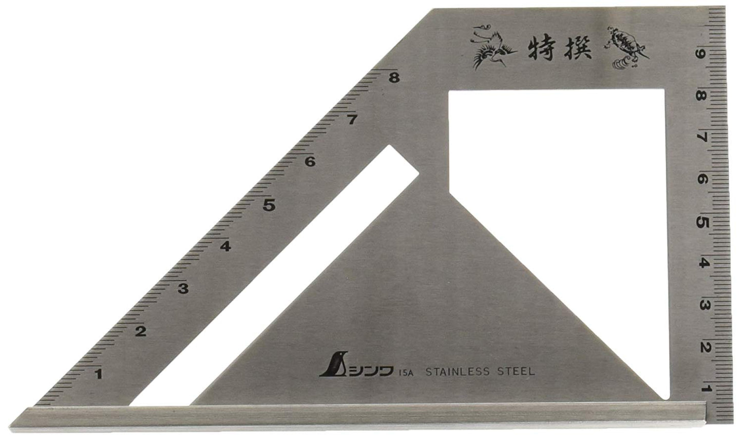 Shinwa Stainless Steel Miter Gauge & Miter Square (62081)