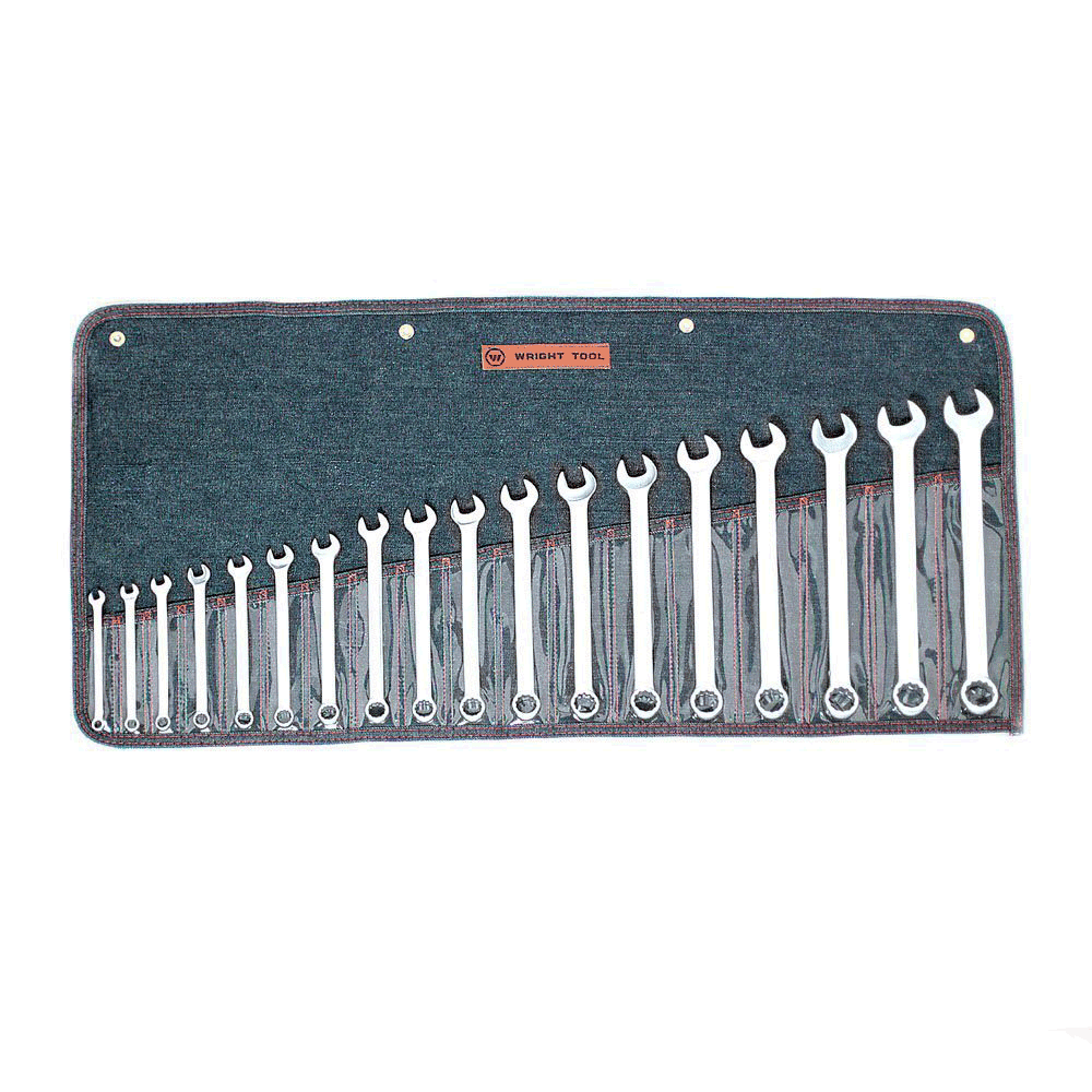 18 Piece Metric 12 Point Combination Wrench Set 7mm-24mm (758WR)