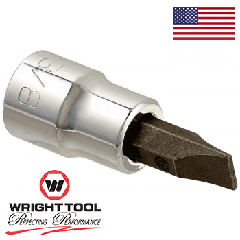 Wright Tool 3262 3/8" Drive Standard Screwdriver Bit and Socket (3262WR)