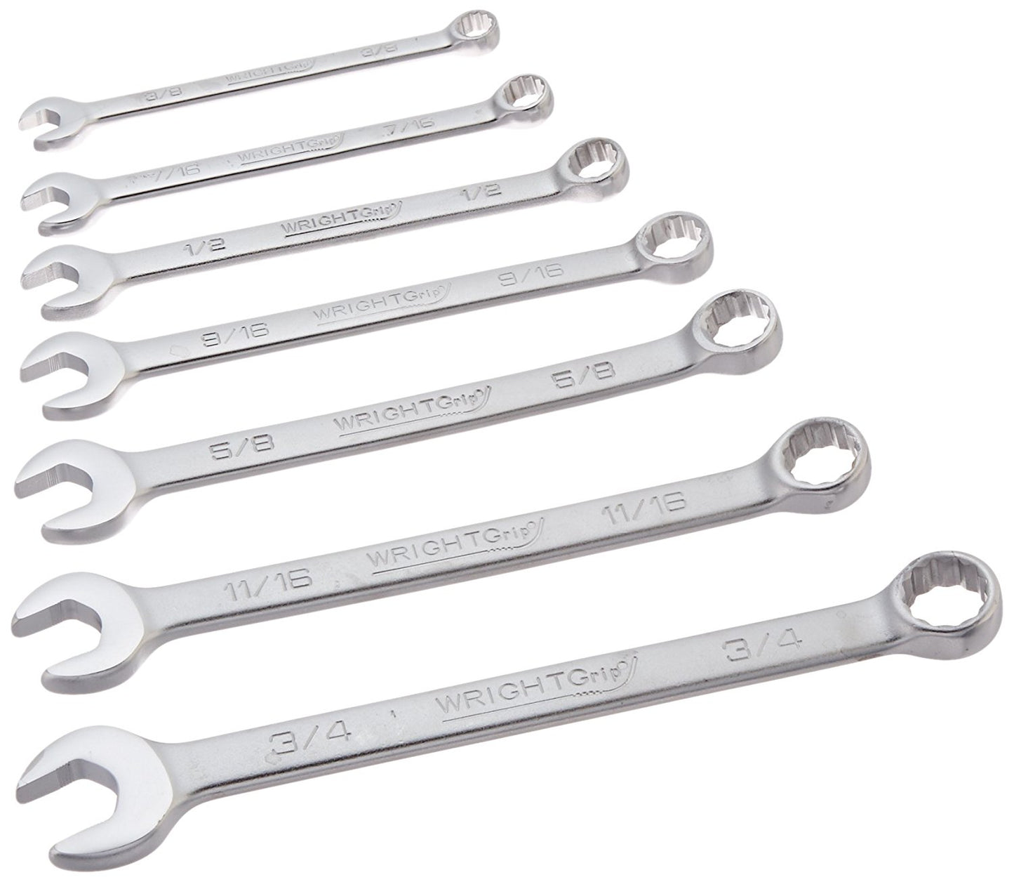 7 Pc. Combination Wrench Set 3/8 - 3/4" 12 Point (707WR)