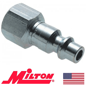 Milton 728BK M Style Quick Coupler: 1/4-Inch Female Plug (728)