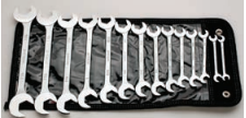 14 Piece Open End Double Angle 15 & 60 Degrees Wrench Set (733WR)