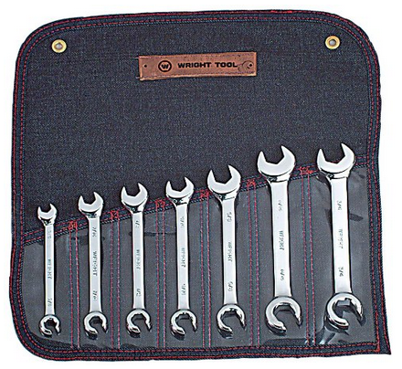 7 Piece Combination Open End Flare Nut Wrench Set 3/8" - 3/4" (742WR)