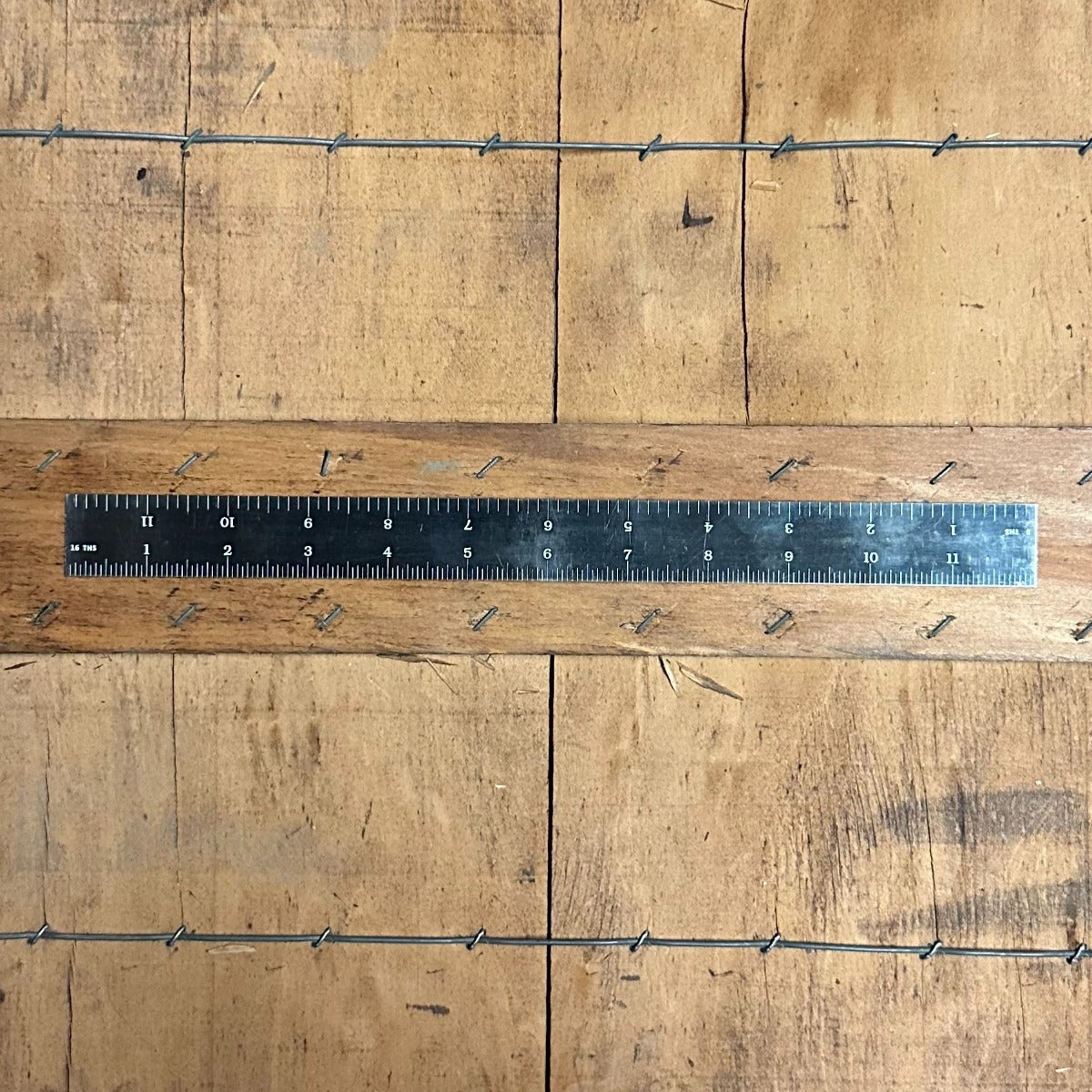 PEC 12" 4R Rigid Black EZ-Read Tempered Rule (32nds/64ths & 8ths/16ths) w/ Blemish (780026)