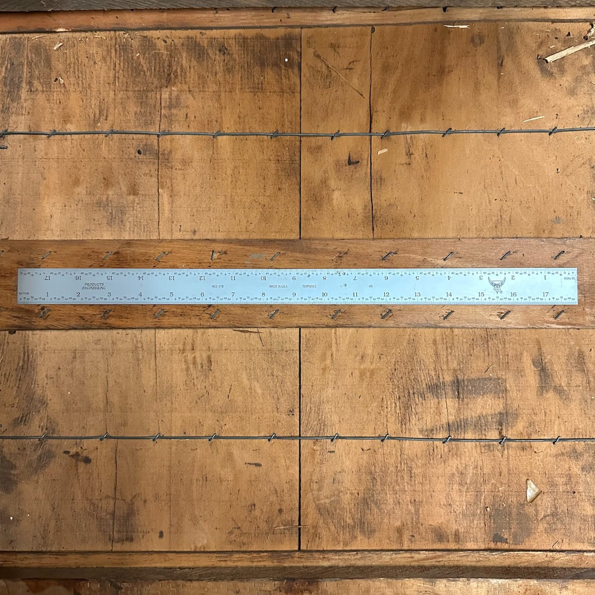 PEC 18" 4R Rigid Tempered Rule (32nds/64ths & 8ths/16ths) w/ Blemish (780045)