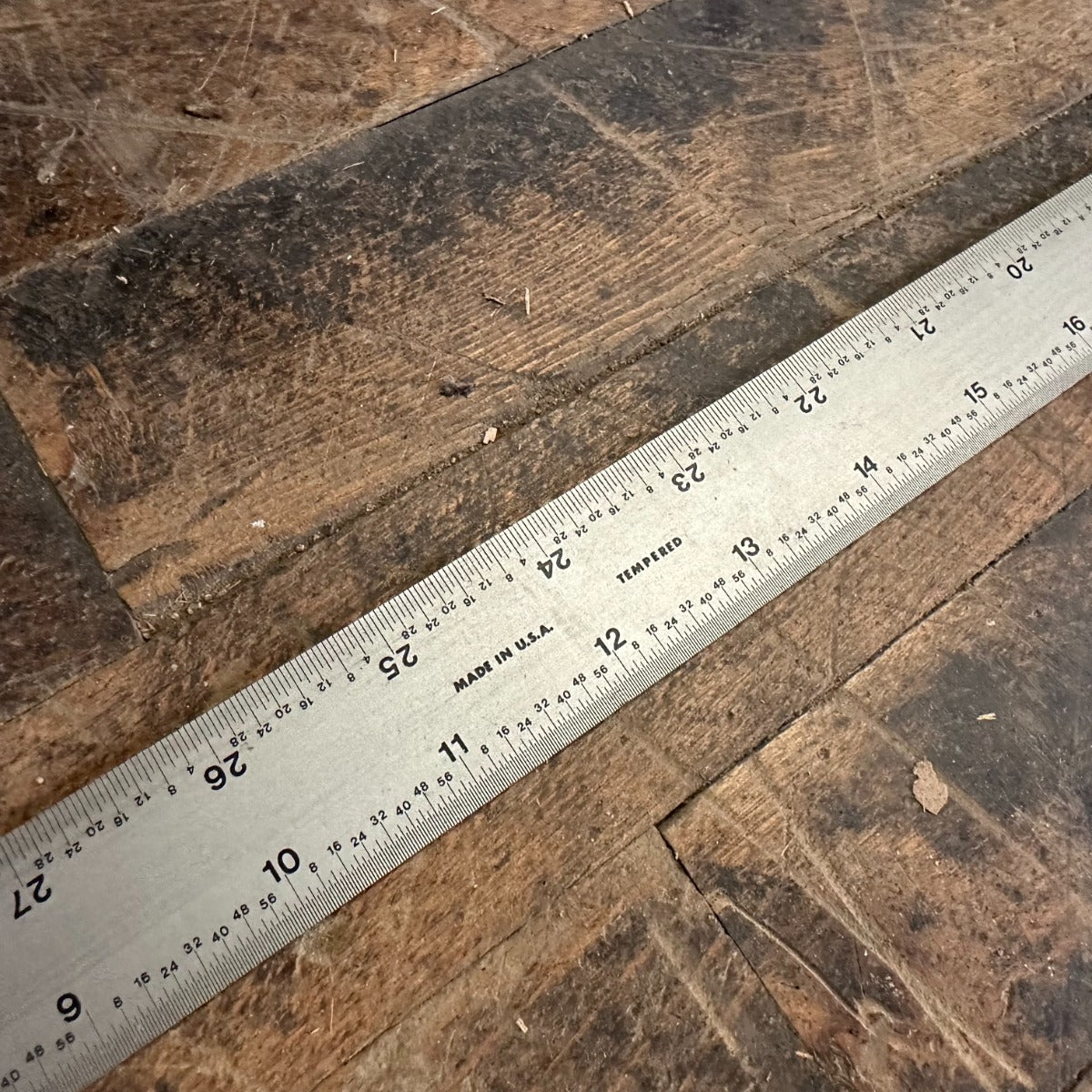 36" Products Engineering 4R Rigid Tempered Ruler 8ths/16ths 32nds/64ths (780072)