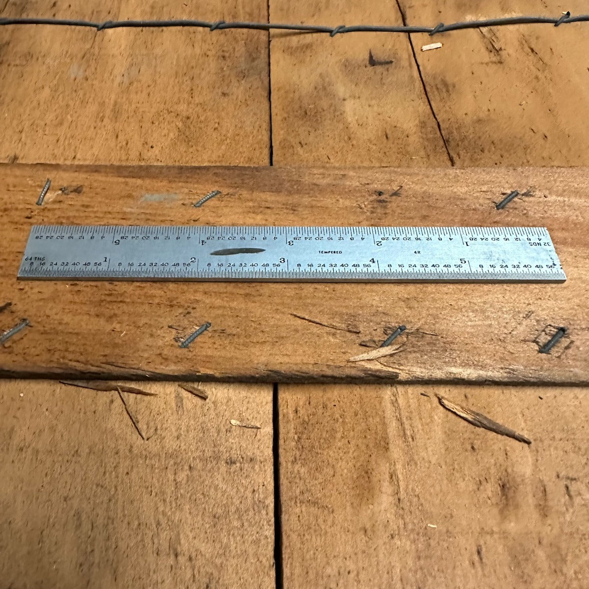 PEC 6" 4R Grooved Tempered Rule (32nds/64ths & 8ths/16ths) w/ Blemish (780088)