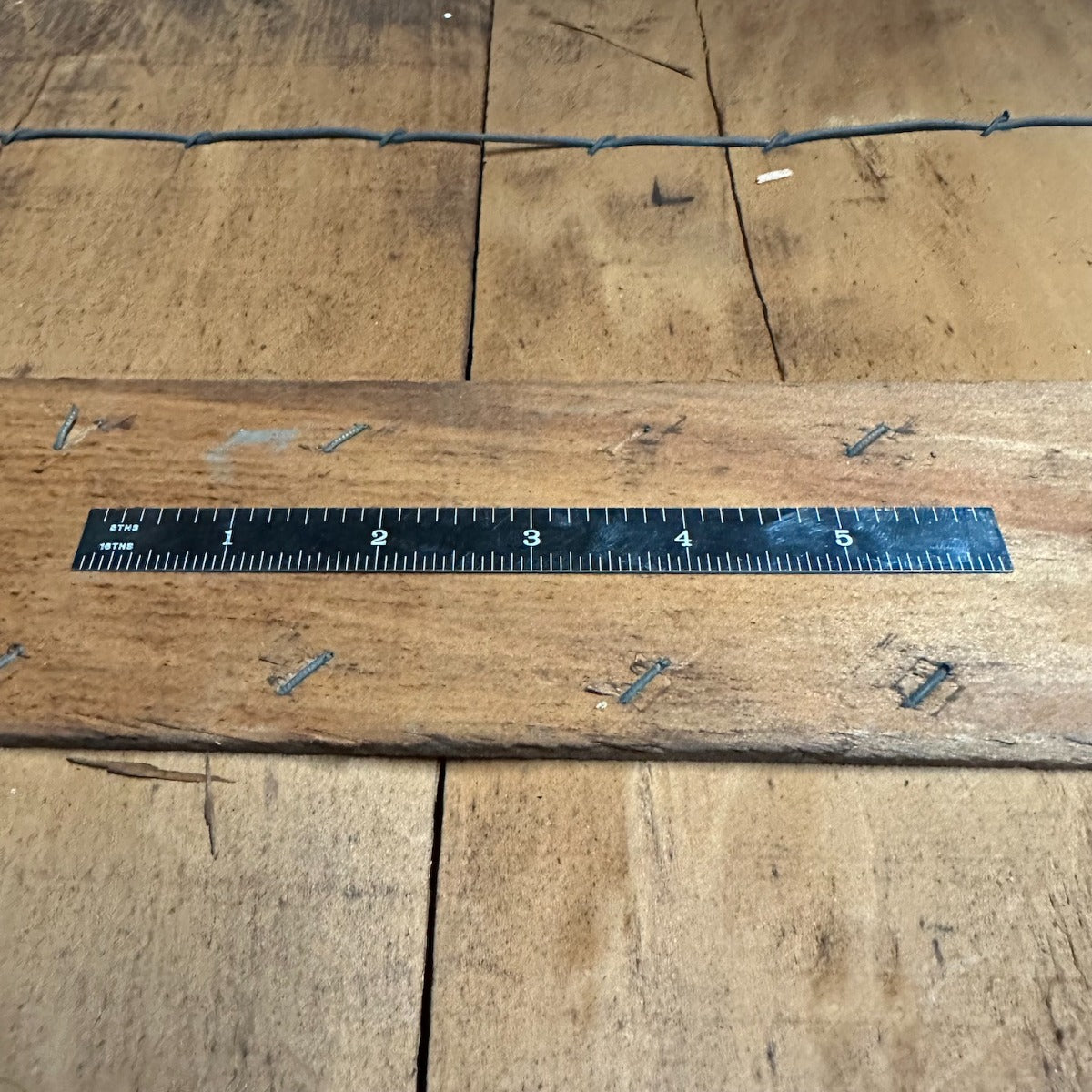6" Products Engineering Flex 4R Tempered Black EZ Read Ruler 8ths/16ths 32nds/64ths (780105)
