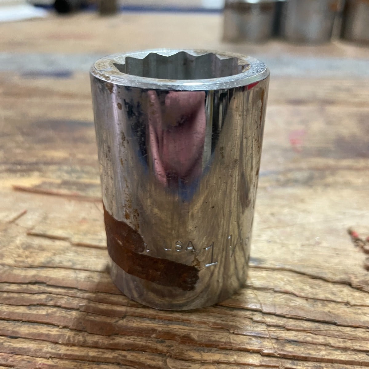 Wright Tool (2nd) 1" Drive 1 1/16" 12 Point Chrome Socket (8134WR-2ND)