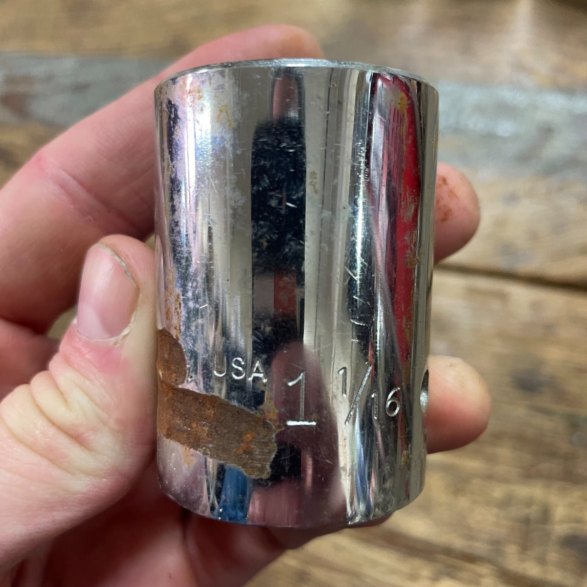 Wright Tool (2nd) 1" Drive 1 1/16" 12 Point Chrome Socket (8134WR-2ND)