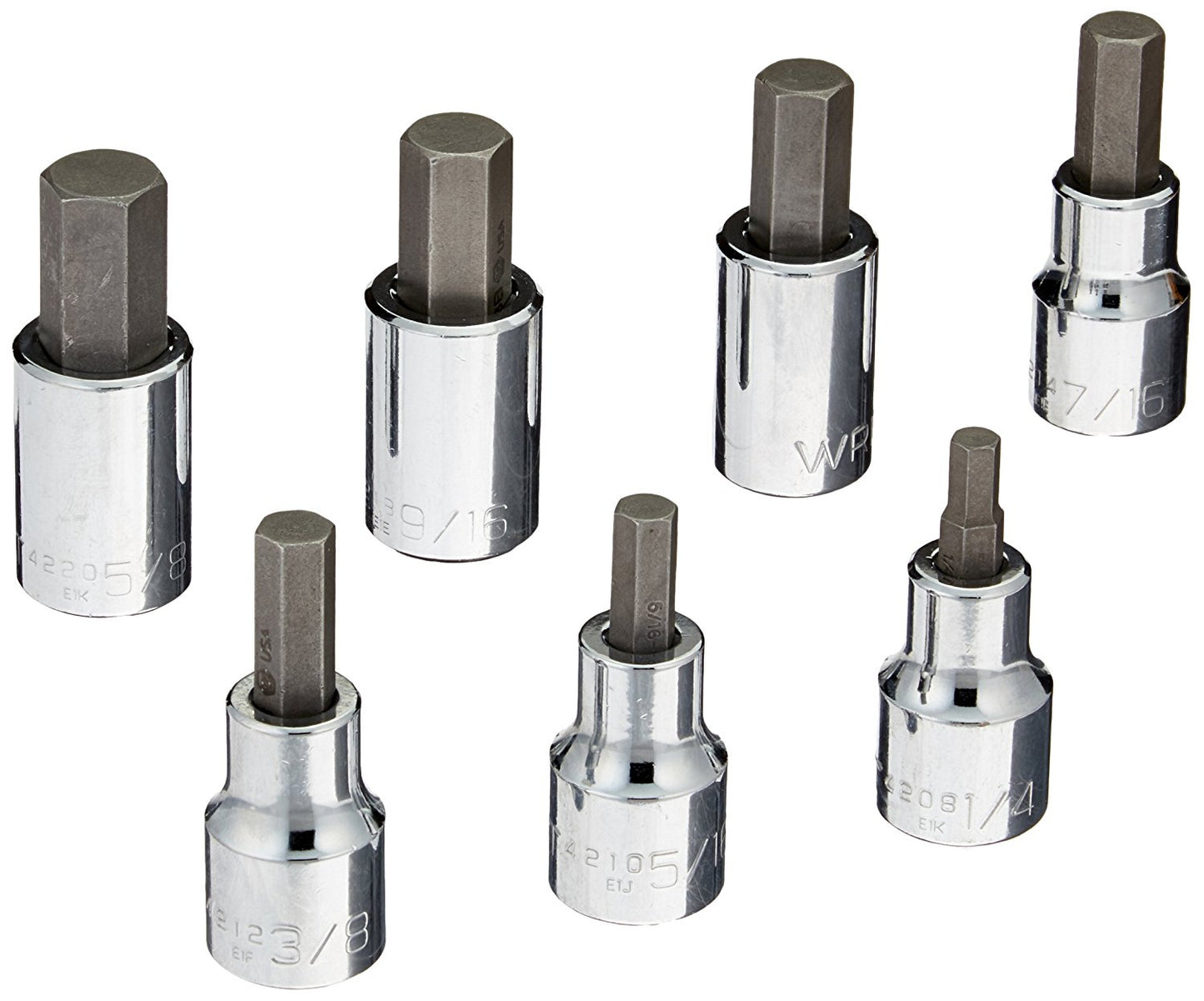 Wright Tool #405 7-Piece Hex Bit Socket Set (405WR)