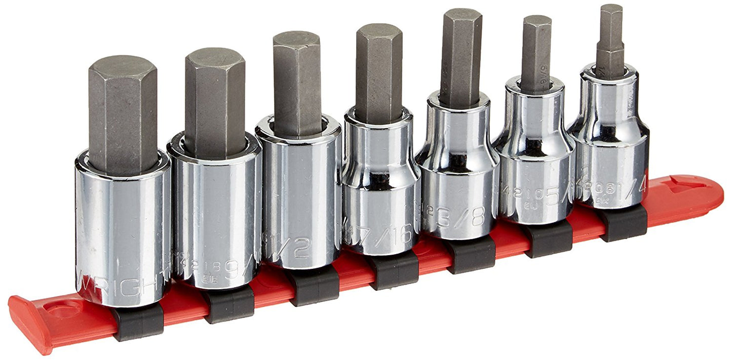 Wright Tool #405 7-Piece Hex Bit Socket Set (405WR)