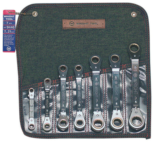 7 Pc. Ratcheting Box Wrench Set 7mm - 21mm (9446WR)