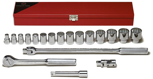 Wright Tool 422 19-Piece 12-Point Standard Socket Set (422WR)