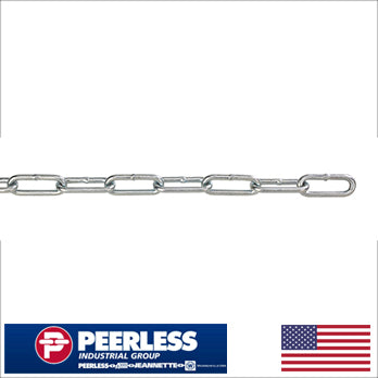 Laclede #1/0 straight link coil zinc chain 100 feet (163351204)