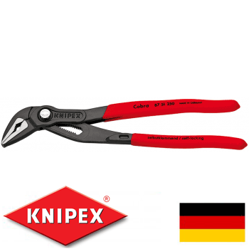 10" KNIPEX Cobra ES Water Pump Pliers Extra-Slim (8751250)