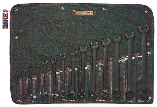 14 Piece 12 Point Black Combination Wrench Set 3/8"-1-1/4" (721WR)