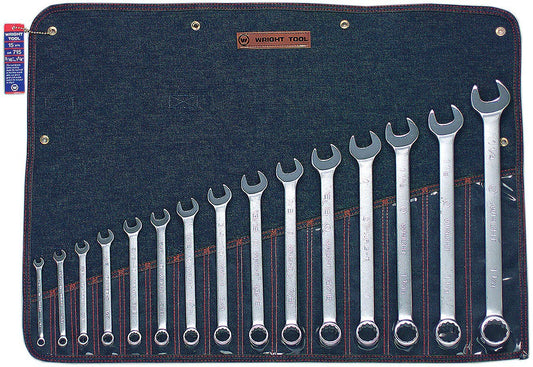 15 Piece 12 Pt. Combination Wrench Set 5/16"-1-1/4" (715WR)