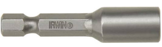 Irwin 1/4" Magnetic Nut Setter 2.5" Long (MSHL1/4)