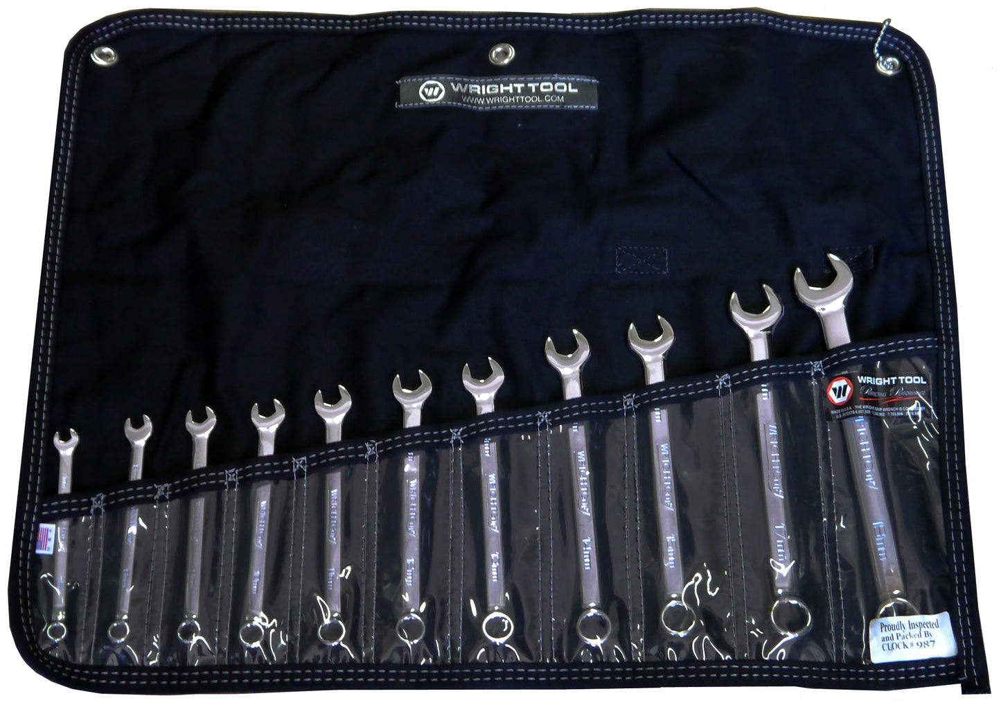 Wright Full Polish WrightGrip Metric Wrench Set 7MM-19MM (950WR)