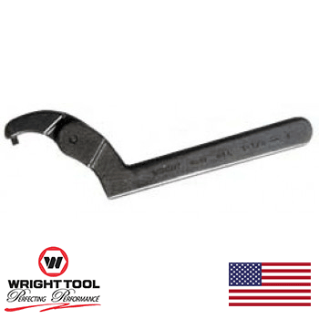 1-1/4" to 3" Capacity Range Spanner Wrench Adj. Pin Black (9642WR)