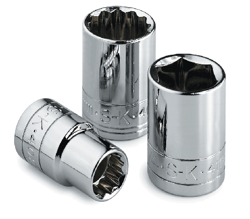 Socket Chrome 1/4" Drive Standard 6 Point 3/8" (SK40912)