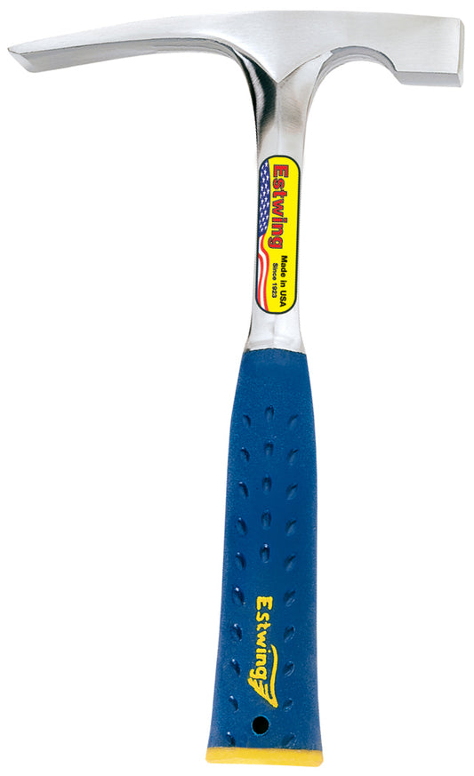 Estwing 24oz Solid Steel Bricklayer & Masonry Hammer w/ Nylon Grip (E3-24BLC)