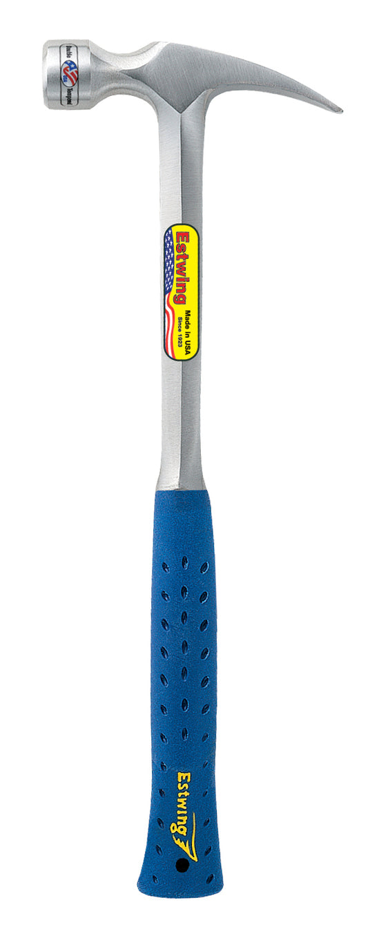 Estwing E3-22S Long Handled Nylon-Vinyl Grip Smooth Face Hammer (E3-22S)