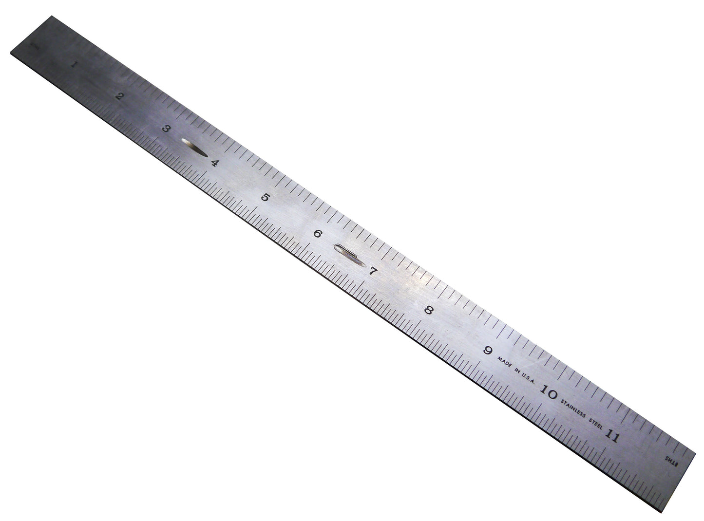 PEC 12" 4R Semi-Flex Stainless Rule (32nds/64ths & 8ths/16ths) w/ Blemish (PEC-12-3264-816-SS)
