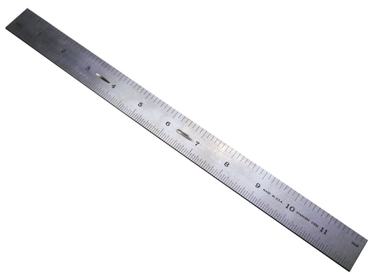 PEC 12" Semi-Flex Rule Stainless (32nds/64ths & 8ths/16ths) (PEC-12-3264-816-SS)