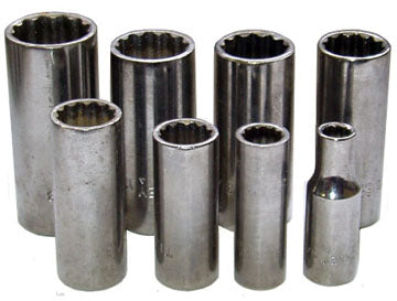 3/8 Drive Deep 12 Point Bonney Socket Set (TL28SS)
