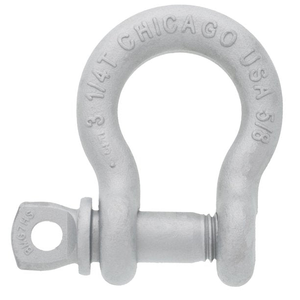 Chicago Hardware 5/8" Galvanized Anchor Screw Pin Shackle (20135-3)
