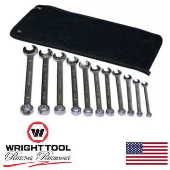 11 Pc. Combination Wrench Set 3/8 - 1" 12 Pt. (711WR)
