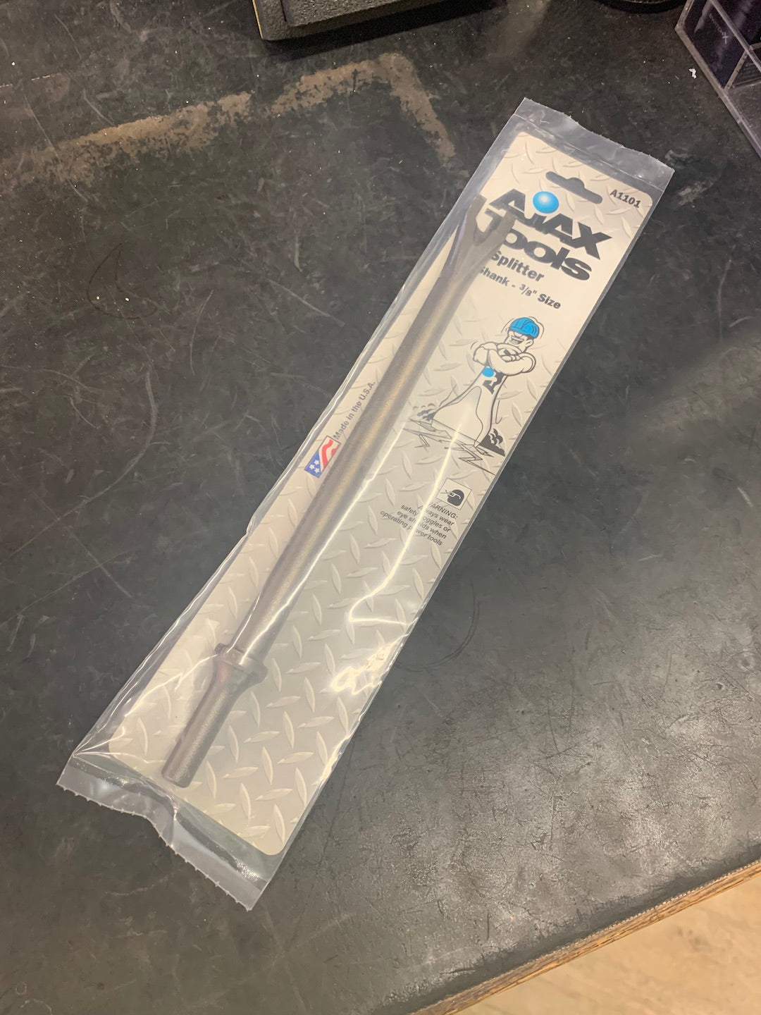 AJAX 10" 3/8" Nut Size .401 Turn Type Shank Nut Splitter Chisel (A1101)
