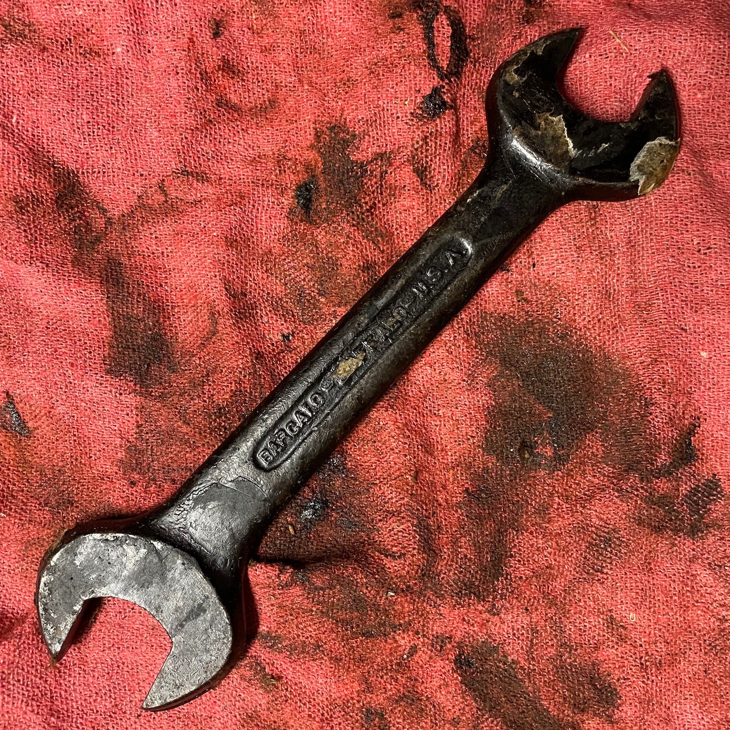 Barcalo NOS WWII Era Open End Wrench 15/16" x 1"