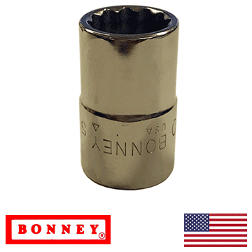 13/16" - 12 Point Bonney Socket 1/2" Drive (A26)