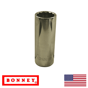 3/8" - Deep 12 Point Bonney Socket 1/4" Drive (VL12)