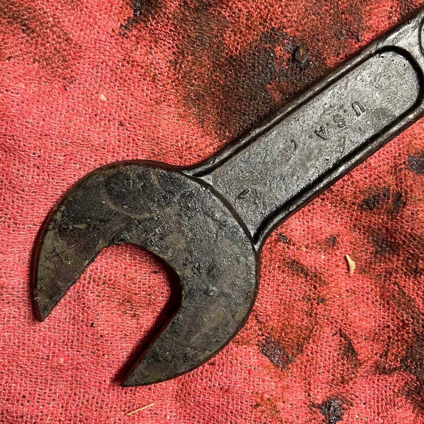 Bridgeport "Forged Steel" NOS WWII Era Open End Wrench 15/16" x 1"