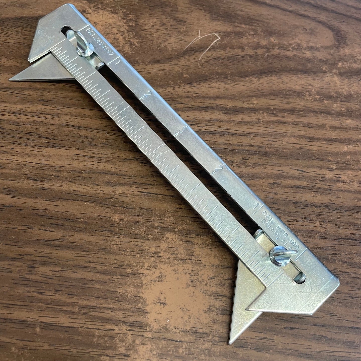Cain Mfg. 6" Sheet Metal Marking Ruler Scribe (QS6) Harry J. Epstein Co.